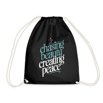 Libra Zodiac Sign: Seeking Beauty, Peace - Drawstring Bag - black - Front