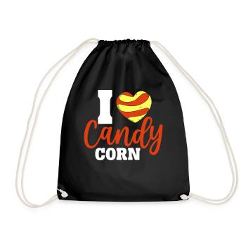J’aime les bonbons Maïs Confiserie Sucré Bonbons - Sac de sport léger - noir - Devant