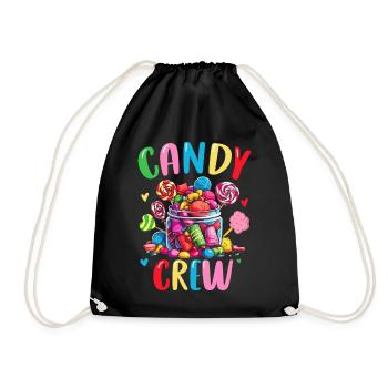 Candy Crew Sweeth Tooth confiserie Funny Candy - Sac de sport léger - noir - Devant