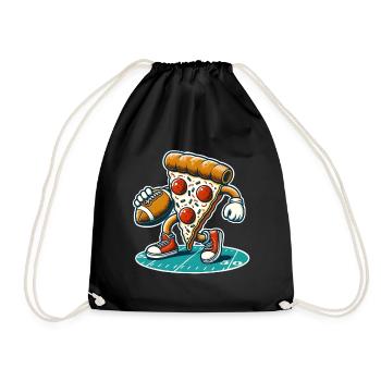 Football Pizza - Sac de sport léger - noir - Devant
