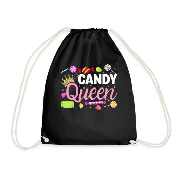 Candy Queen Confiserie Drôle Sweet Tooth Candy - Sac de sport léger - noir - Devant