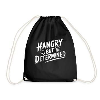 Intermittent fasting Intermittent fasting - Drawstring Bag - black - Front
