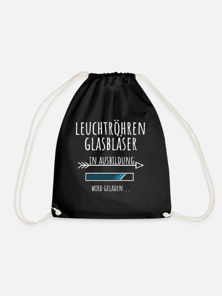 Leuchtröhrenglasbläser Ausbildung Beruf Geschenk - Turnbeutel - Schwarz
