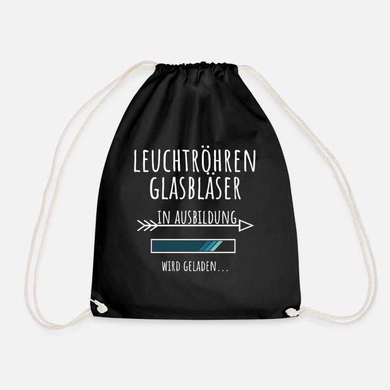 Leuchtröhrenglasbläser Ausbildung Beruf Geschenk - Turnbeutel - Schwarz