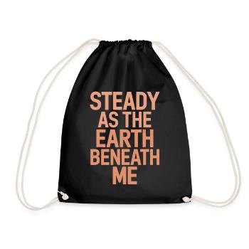 Taurus character zodiac sign stable as the earth - Drawstring Bag - black - Front