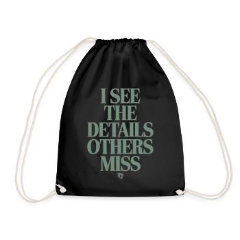 Virgo Zodiac I See Details Other - Drawstring Bag - black - Front