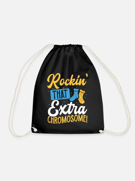 Rockin' That Extra Chromosome Fun Down Syndrome - Turnbeutel - Schwarz