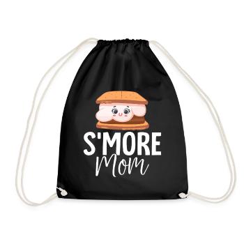 Smore Mom Graham Crackers Funny Toasted - Drawstring Bag - black - Front