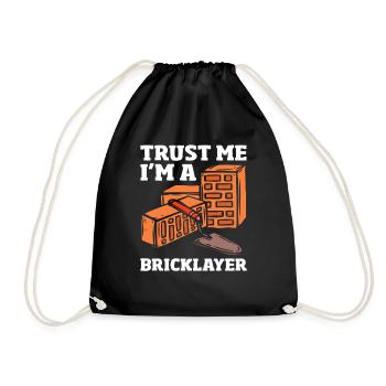 Mason, trust me, I am a mason - Drawstring Bag - black - Front