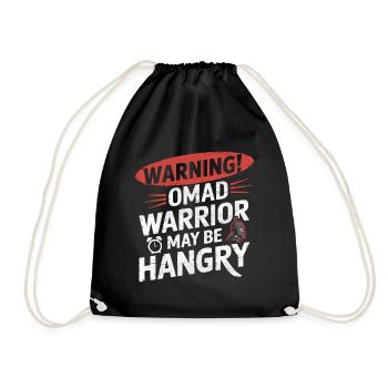 Intermittent fasting Intermittent fasting - Drawstring Bag - black - Front