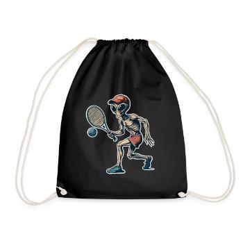 Tennis extraterrestre - Sac de sport léger - noir - Devant
