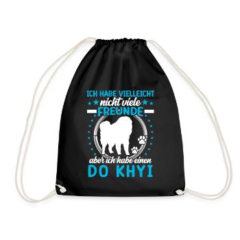Do Khyi is my friend Tibetan Mastiff - Drawstring Bag - black - Front