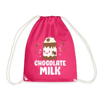 Schokolade Milch Süße Desserts Aromatisierte Milch - Turnbeutel - Fuchsia - Vorne