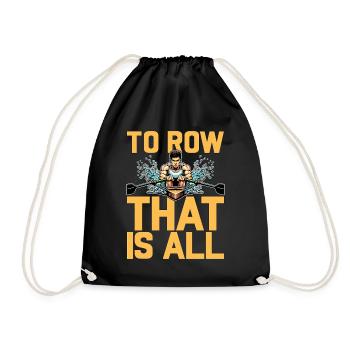 L’aviron aquatique à l’aviron qui est tout aime les sports nautiques - Sac de sport léger - noir - Devant