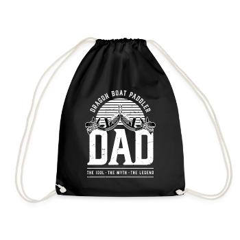 Pagayeur de bateau-dragon Papa L’Idole Adore Pagayer - Sac de sport léger - noir - Devant