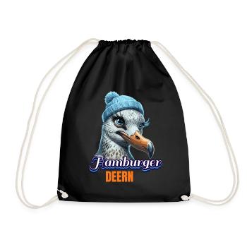 Hamburg Hamburger Deern Bonnet Seagull d’Allemagne du Nord - Sac de sport léger - noir - Devant