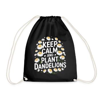 Dandelion Dandelion Lover Floral Floral - Sac de sport léger - noir - Devant