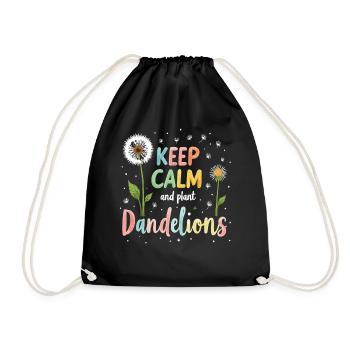 Dandelion Dandelion Lover Floral Floral - Sac de sport léger - noir - Devant