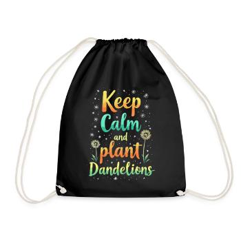 Dandelion Dandelion Lover Floral Floral - Sac de sport léger - noir - Devant