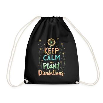 Dandelion Dandelion Lover Floral Floral - Sac de sport léger - noir - Devant