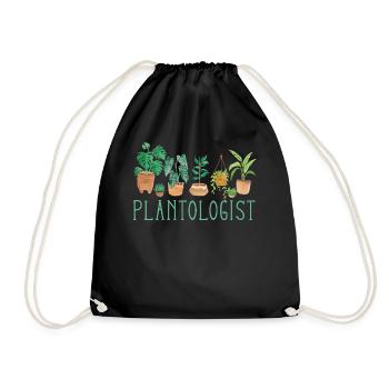 Plant Lover Gardening Plantologist - Turnbeutel - Schwarz - Vorne
