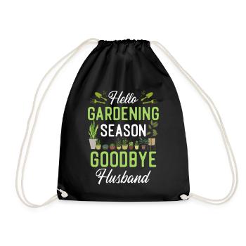 Amoureux des plantes Jardinage Mari Femme - Sac de sport léger - noir - Devant