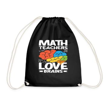 Cadeau de mathématiques pour professeur de mathématiques - Sac de sport léger - noir - Devant