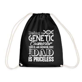Genetic Counselor Genetic Counselor Dad - Drawstring Bag - black - Front