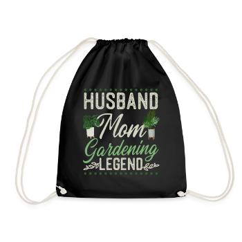 Plant Lover Gardening Wife Mom - Turnbeutel - Schwarz - Vorne