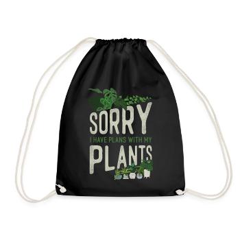 Plant Lover Gardening Sorry I Have - Turnbeutel - Schwarz - Vorne