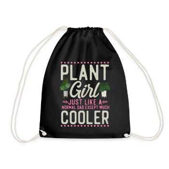 Plant Lover Gardening Girl Plant - Turnbeutel - Schwarz - Vorne