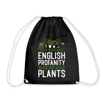 Amateur de plantes Jardinage Je parle 4 - Sac de sport léger - noir - Devant