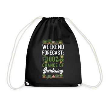 Week-end de jardinage pour les amoureux des plantes - Sac de sport léger - noir - Devant