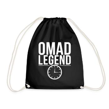 Intermittent fasting Intermittent fasting - Drawstring Bag - black - Front