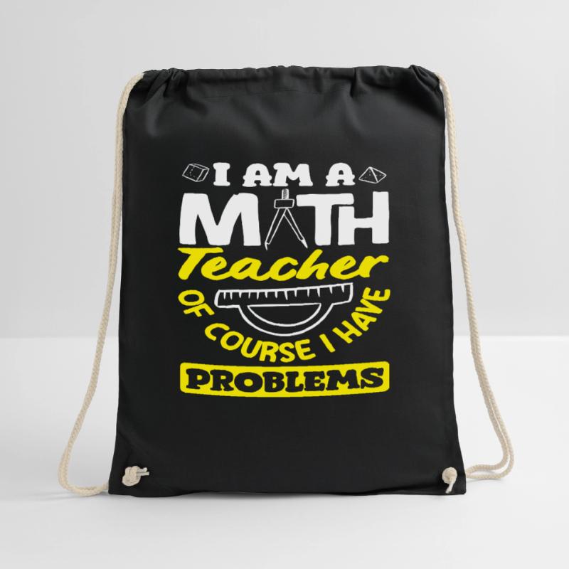 Math Teacher Math Gift Drawstring Bag