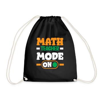 Cadeau de mathématiques pour professeur de mathématiques - Sac de sport léger - noir - Devant