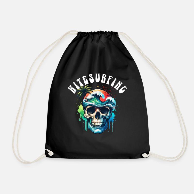 Kitesurf Kitesurfer Kiteboard - Sac de sport léger - noir