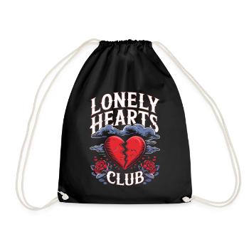 Lonely Hearts Club – Anti-Saint-Valentin - Sac de sport léger - noir - Devant