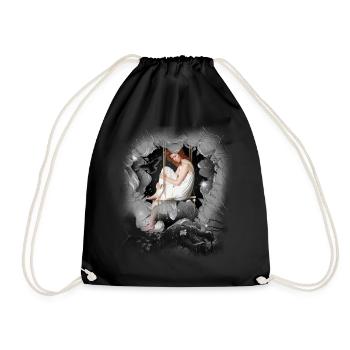 mystique conte de fées conte de fées personnage fille fée elfe - Sac de sport léger - noir - Devant