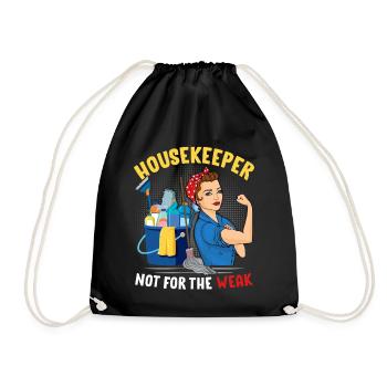 Pas pour le nettoyeur de ménage faible et drôle - Sac de sport léger - noir - Devant