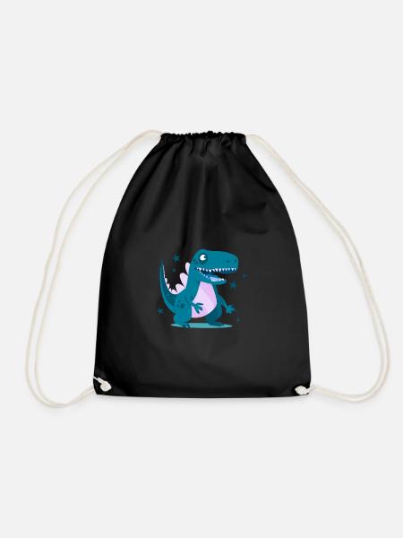 Drache Drachen Kind Kinder - Turnbeutel - Schwarz