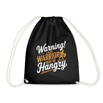 Intermittent fasting Intermittent fasting - Drawstring Bag - black - Front