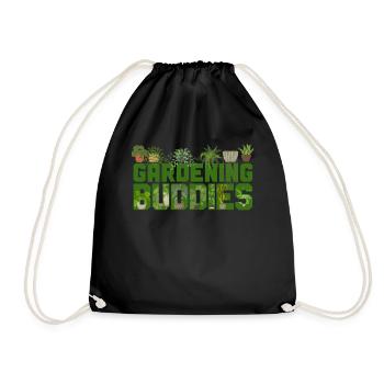 Plant Lover Gardening Besties - Turnbeutel - Schwarz - Vorne
