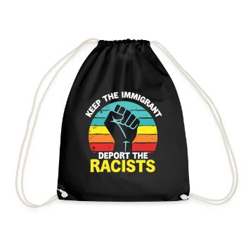 Antiracisme Diversité, justice et égalité - Sac de sport léger - noir - Devant