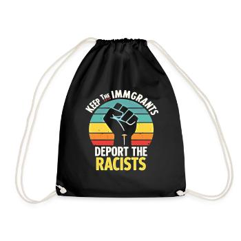 Antiracisme Diversité, justice et égalité - Sac de sport léger - noir - Devant