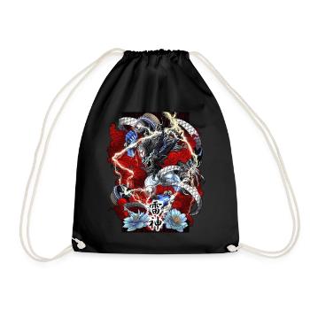 Raijin Bleu, Dieu du Tonnerre - Sac de sport léger - noir - Devant