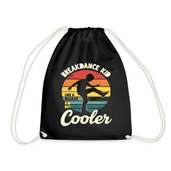 Breakdance Kid Breakdancer Retro Dance B-Boys - Sac de sport léger - noir - Devant