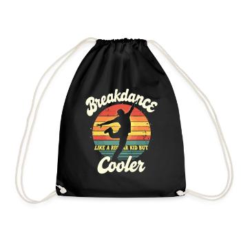 Breakdance Kid Breakdancer Retro Dance B-Boys - Sac de sport léger - noir - Devant