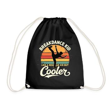 Breakdance Kid Breakdancer Retro Dance B-Boys - Sac de sport léger - noir - Devant