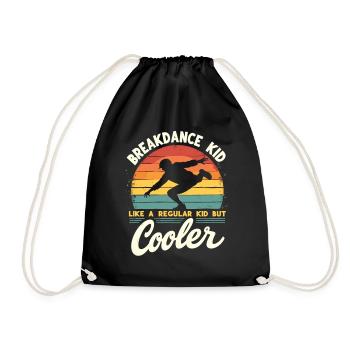 Breakdance Kid Breakdancer Retro Dance B-Boys - Sac de sport léger - noir - Devant